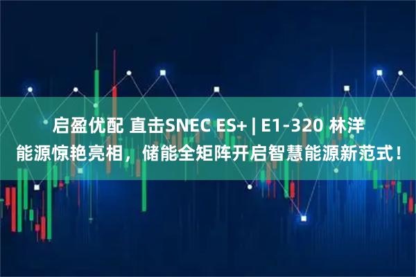 启盈优配 直击SNEC ES+ | E1-320 林洋能源惊艳亮相，储能全矩阵开启智慧能源新范式！