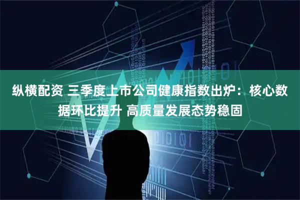 纵横配资 三季度上市公司健康指数出炉：核心数据环比提升 高质量发展态势稳固