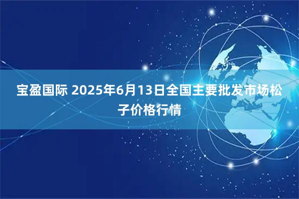 宝盈国际 2025年6月13日全国主要批发市场松子价格行情