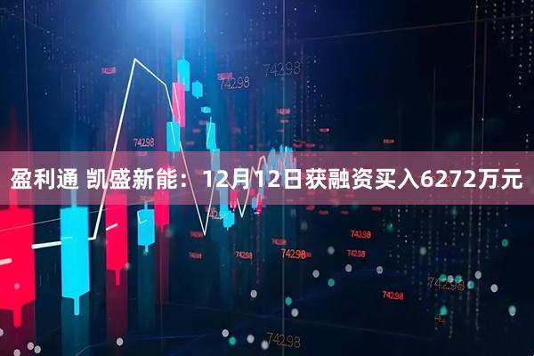 盈利通 凯盛新能：12月12日获融资买入6272万元